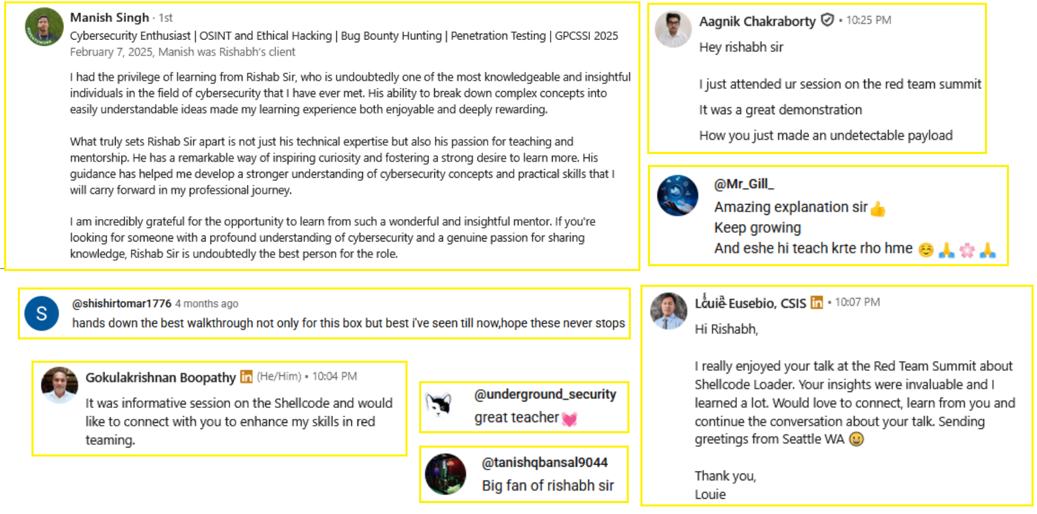 Student Testimonials